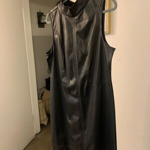 MSK Black Leather Dress